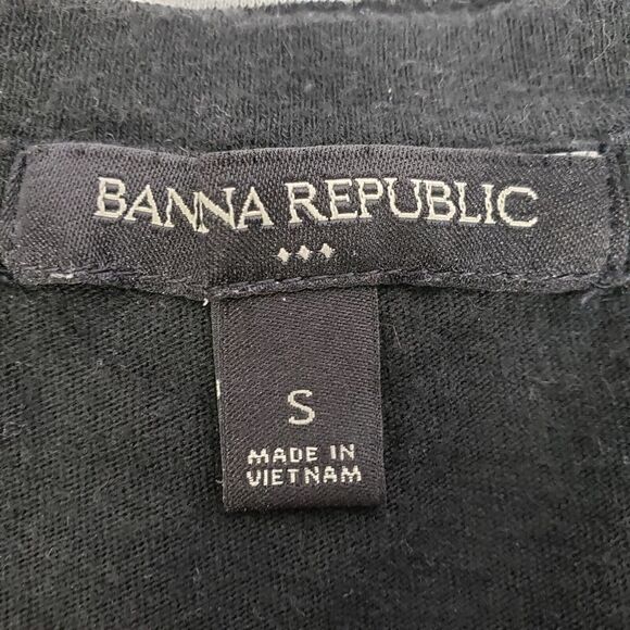 Banana Republic Womens Mini Dress Small Sleeveless Black White Striped V Neck - Picture 6 of 8